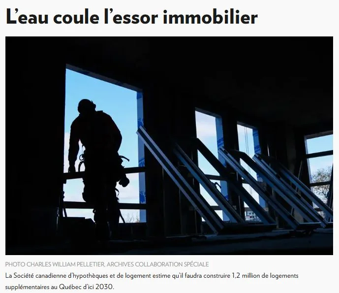 L'eau coule l'essor immobilier, pas à Bromont